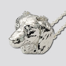 Load image into Gallery viewer, A sterling silver tribute to the  Long-Haired Dachshund