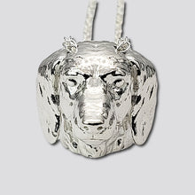Load image into Gallery viewer, A sterling silver tribute to the  Long-Haired Dachshund