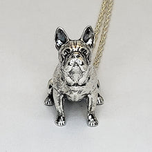 Load image into Gallery viewer, A sterling silver tribute to the Sitting French Bulldog!