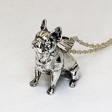 Load image into Gallery viewer, A sterling silver tribute to the Sitting French Bulldog!