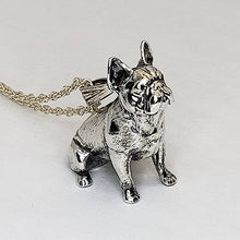 Load image into Gallery viewer, A sterling silver tribute to the Sitting French Bulldog!