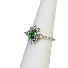 Load image into Gallery viewer, A sterling silver tribute to the Tsavorite Cocktail Ring! January Birthstone