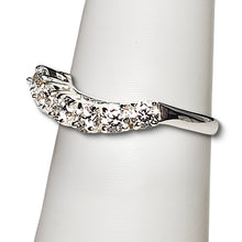 Load image into Gallery viewer, A sterling silver tribute to the Classic Six Stone Ring! Cubic Zirconia, Brilliant Cut