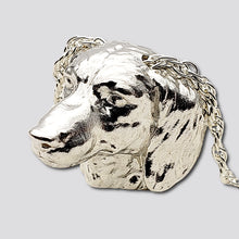 Load image into Gallery viewer, A sterling silver tribute to the  Long-Haired Dachshund