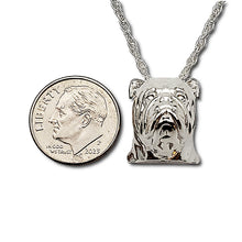 Load image into Gallery viewer, A sterling silver tribute to the English Bulldog
