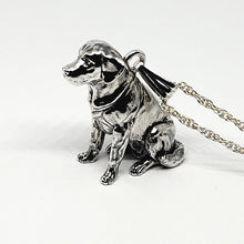 Load image into Gallery viewer, A sterling silver tribute to the Sitting Labrador Retriever!