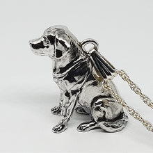 Load image into Gallery viewer, A sterling silver tribute to the Sitting Labrador Retriever!