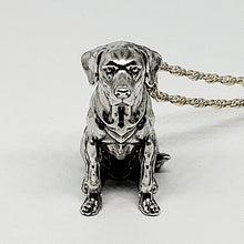 Load image into Gallery viewer, A sterling silver tribute to the Sitting Labrador Retriever!