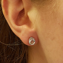 Load image into Gallery viewer, Aquamarine Stud Earrings