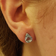 Load image into Gallery viewer, Aquamarine Stud Earrings, Pear Cut