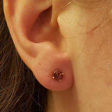 Load image into Gallery viewer, Rubellite Tourmaline Stud Earrings