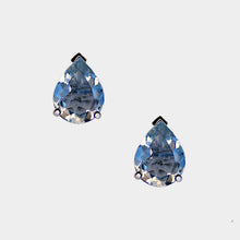 Load image into Gallery viewer, Aquamarine Stud Earrings, Pear Cut