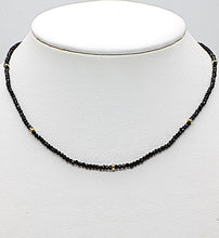Load image into Gallery viewer, Black Spinel Adjustable Length Necklace