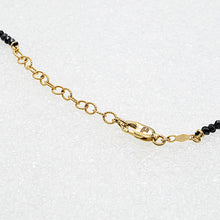 Load image into Gallery viewer, Black Spinel Adjustable Length Necklace