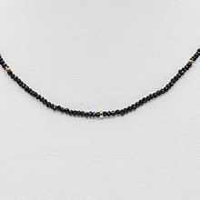Load image into Gallery viewer, Black Spinel Adjustable Length Necklace
