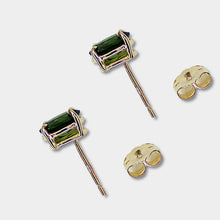 Load image into Gallery viewer, Chrome Diopside Stud Earrings