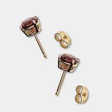 Load image into Gallery viewer, Deep Pink Zircon Stud Earrings, 3.14ct Total Weight,