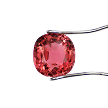 Load image into Gallery viewer, Deep Pink Orange Tourmaline, 3.40ct, Cushion Cut