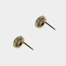 Load image into Gallery viewer, Diamond Stud Earrings ,14k Yellow Gold, Brilliant Cut, Diamond is April's Birthstone