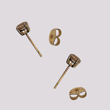 Load image into Gallery viewer, Pink Zircon Stud Earrings