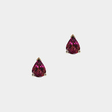 Load image into Gallery viewer, Pink Tourmaline Stud Earrings
