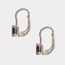 Load image into Gallery viewer, Rhodolite Garnet Drop Earrings