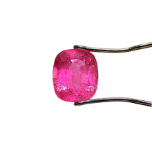 Load image into Gallery viewer, Rubellite Tourmaline, 3.22ct Cushion Cut