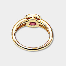 Load image into Gallery viewer, Ruby & Diamond East West Stack Ring