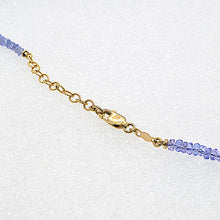 Load image into Gallery viewer, Tanzanite Adjustable Length Necklace