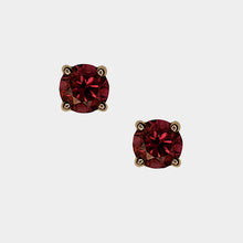Load image into Gallery viewer, Rubellite Tourmaline Stud Earrings