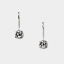 Load image into Gallery viewer, White Zircon Drop Earrings
