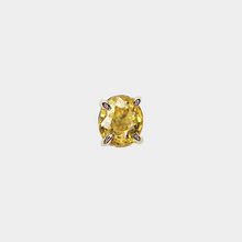 Load image into Gallery viewer, Yellow Zircon Single Stud Earring