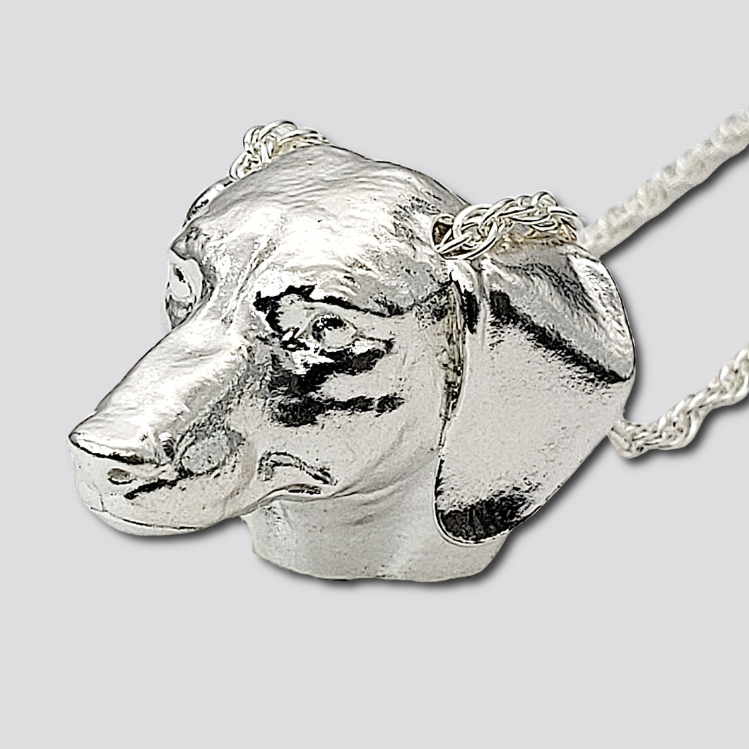 A sterling silver tribute to the Dachshund