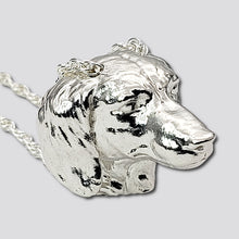 Load image into Gallery viewer, A sterling silver tribute to the  Long-Haired Dachshund
