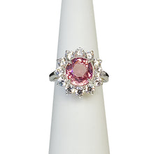 Load image into Gallery viewer, A sterling silver tribute to the Pink Tourmaline Cocktail Ring! October Birthstone
