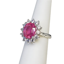 Load image into Gallery viewer, A sterling silver tribute to the Rubellite Cocktail Ring! October Birthstone
