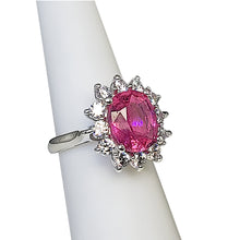 Load image into Gallery viewer, A sterling silver tribute to the Rubellite Cocktail Ring! October Birthstone
