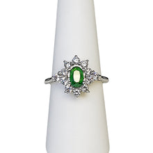 Load image into Gallery viewer, A sterling silver tribute to the Tsavorite Cocktail Ring! January Birthstone
