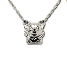 Load image into Gallery viewer, A sterling silver tribute to the Long-Haired Chihuahua

