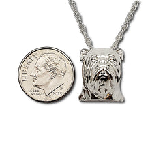 Load image into Gallery viewer, A sterling silver tribute to the English Bulldog
