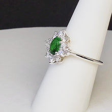 Load and play video in Gallery viewer, A sterling silver tribute to the Tsavorite Cocktail Ring! January Birthstone
