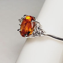 Load and play video in Gallery viewer, A sterling silver tribute to the Classic Seven Stone Ring! Citrine, Oval Cut, 1.44 carat, November Birthstone
