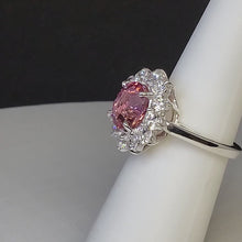 Load and play video in Gallery viewer, A sterling silver tribute to the Pink Tourmaline Cocktail Ring! October Birthstone
