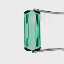 Load and play video in Gallery viewer, Lagoon Green Tourmaline, 1.85ct Rectangular Step Cut
