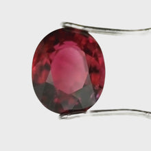 Load and play video in Gallery viewer, Rosewood Red Tourmaline, 3.27ct, Oval Cut
