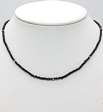 Load image into Gallery viewer, Black Spinel Adjustable Length Necklace
