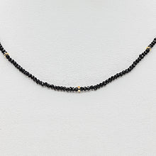 Load image into Gallery viewer, Black Spinel Adjustable Length Necklace
