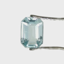 Load and play video in Gallery viewer, Aquamarine, 1.38ct, Emerald Cut
