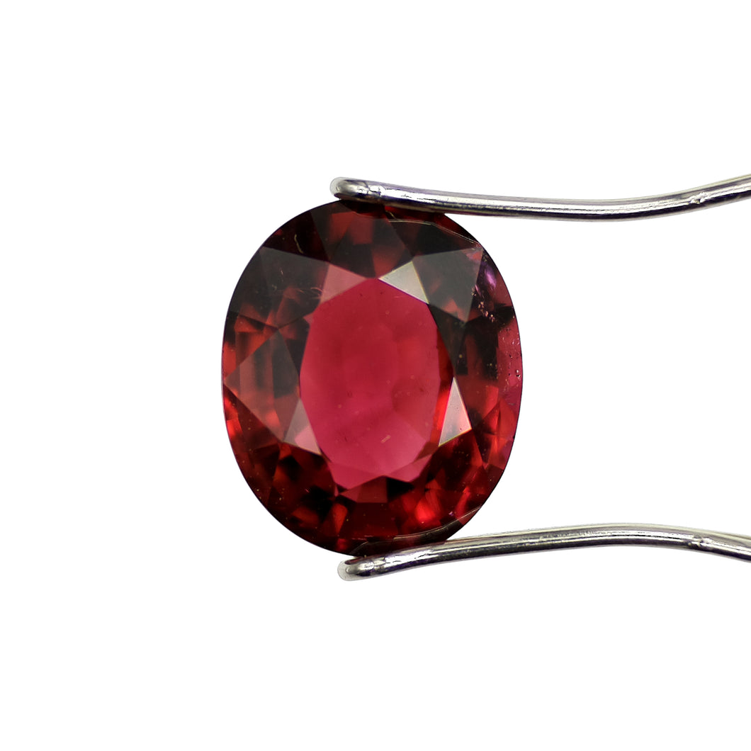 Rosewood Red Tourmaline, 3.27ct, Oval Cut