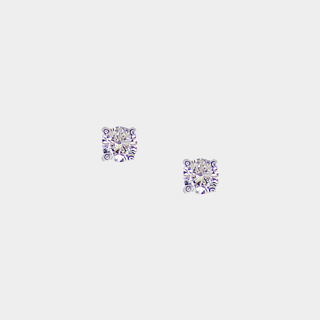 Diamond Stud Earrings, 0.17ct Total Weight